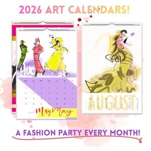 ✨ 2026 Art Calendars! Large, Poster-Sized Pieces Add a Pop of Fun to Any Room!